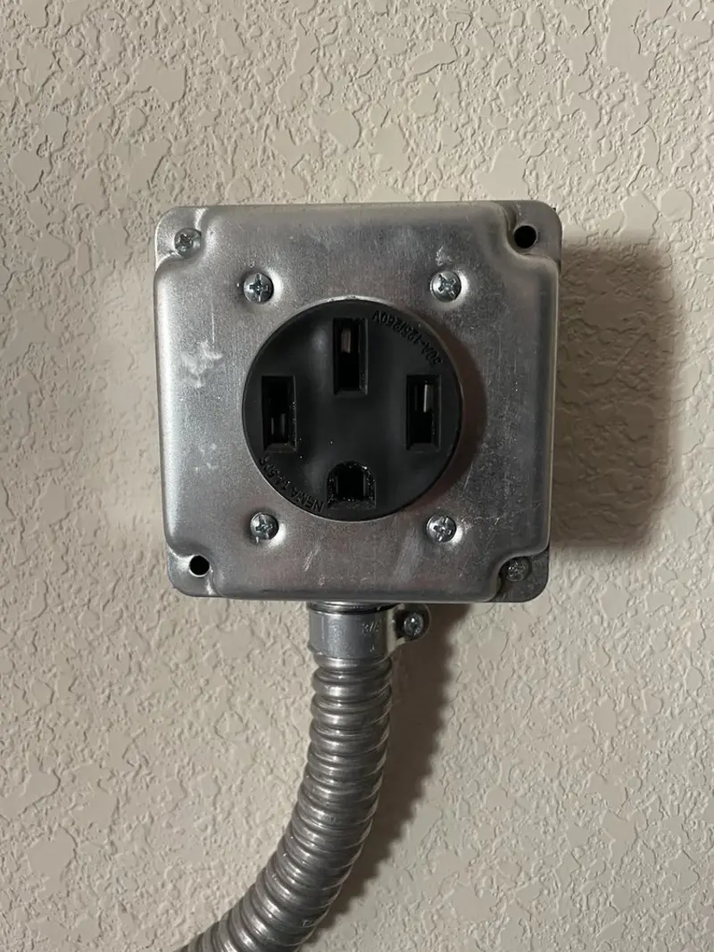 NEMA 14-50 outlet installed for Electrical Panel Upgrade in Jordan